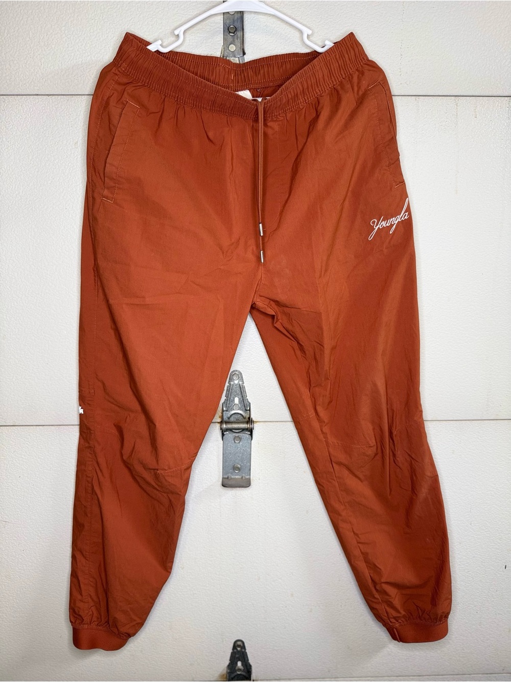YoungLA Men's Rust Orange Jogger Sweatpants
